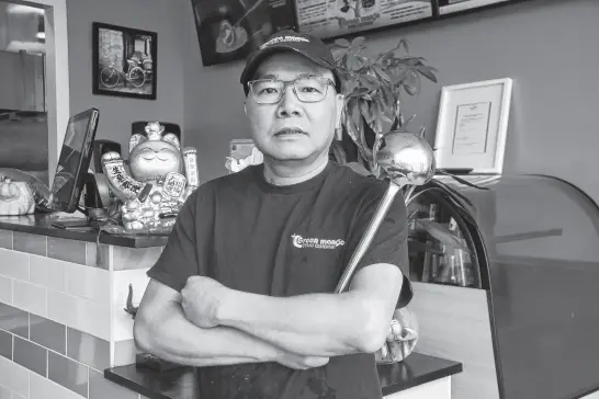  ?? ANDREW ROBINSON/THE TELEGRAM ?? Brian Zeng, chef and owner of Green Mango Thai Cuisine in St. John’s, lived in Thailand for 28 years and knows how to make authentic Thai food.