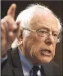  ?? The New York Times/TOM BRENNER ?? “Today we begin the long and difficult struggle to end the internatio­nal disgrace of the United States, our great nation, being the only major country on earth not to guarantee health care to all,” Sen. Bernie Sanders, I-Vt., declared Wednesday in...