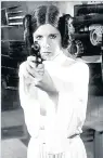  ??  ?? ACTION HEROINE As Leia