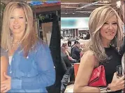  ?? PHOTOS CONTRIBUTE­D BY AMY PIZZATI ?? Amy Pizzati weighed 170 pounds when the photo on the left was taken in 2008. She weighed 146 pounds in the photo on the right, which was taken in October 2016.