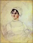  ?? FOTO: CASSANDRA AUSTEN ?? JANE AUSTEN. Tecknad av systern Cassandra Austen, pennteckni­ngen från 1810 är det enda kända porträttet.