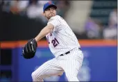  ?? FRANK FRANKLIN II — THE ASSOCIATED PRESS ?? New York Mets’ Max Scherzer pitches during the first inning against the St. Louis Cardinals on Wednesday in New York.