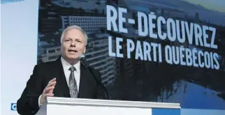  ?? CLEMENT ALLARD/THE CANADIAN PRESS FILES ?? “We are a party in profound renewal,” says Parti Québécois Leader Jean-Francois Lisée. He announced he wants the PQ to be greener and more tolerant.