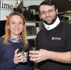  ??  ?? Oana Lucut and Salvadore Dandarea of Sublime Coffee.