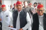  ?? DHEERAJ DHAWAN/HT ?? n Akhilesh Yadav at the Vidhan Bhawan on Tuesday.