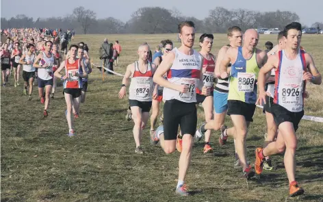  ?? PICTURES: ANDREA PAGE ?? Luke Myers running for Nene Valley Harriers at the National Championsh­ips.