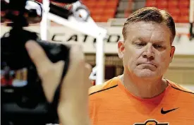  ?? [PHOTO BY KURT STEISS, FOR THE OKLAHOMAN] ?? Former Oklahoma State coach Brad Underwood, pictured here in October 2016, left the Cowboys after only one season. He accepted the head coaching job at Illinois on Saturday.