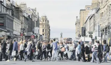  ??  ?? Grade-a office accomodati­on rent in the heart of Edinburgh could march forward to £40 psf next year