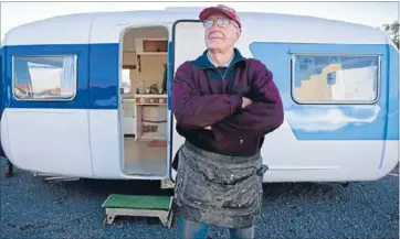  ?? Kiwi camping:
Photo: FAIRFAX NZ ?? A pioneer of the caravan industry in New Zealand, Alton Harrison is in demand today as a caravan restorer.