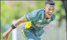  ?? CSA/TWITTER ?? Thando is a rightarm pacer and lefthand batsman.