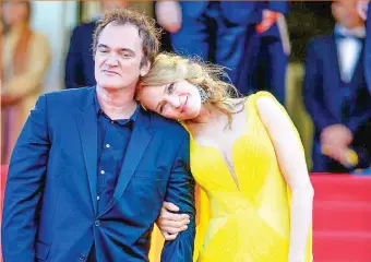  ??  ?? Quentin Tarantino and Uma Thurman