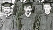  ??  ?? The Rev. Dr. Martin Luther King Jr., dressed in a cap and gown. King graduated from Morehouse College in 1948 with a bachelor’s of arts degree in sociology.