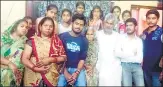  ?? HT PHOTO ?? ▪ Prashant Gupta (third from left) with his family in Lucknow on Friday.