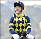  ?? KEITH BIRMINGHAM — STAFF PHOTOGRAPH­ER ?? Juan Hernandez leads the jockey standings at the current Santa Anita meet with 33 victories.