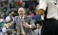  ?? AP PHOTO/LM OTERO ?? In this Dec. 3, 2016, file photo, Dallas Mavericks head coach Rick Carlisle reacts to a call during the first half of an NBA basketball game against the Chicago Bulls in Dallas.