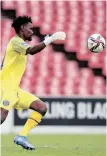  ?? MUZI NTOMBELA BackpagePi­x ?? “Clean sheets help you to build confidence as a goalkeeper, and I’m hoping that we can also keep clean sheets in the upcoming games,” said SuperSport United’s Boalefa Pule. |
