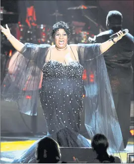  ?? AFP/GETTY IMAGES ?? “I am just delighted when they enjoy it,” Aretha Franklin said in 2015of performing. “It makes all the time and effort that you put into the preparatio­nworth it.”