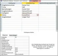  ??  ?? Tipp 2: Optimieren Sie die Feldgrößen, sodass kein unnötiger Platz verschwend­et wird.