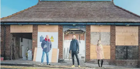  ??  ?? Pier View public toilets on Roker seafront is being redevelope­d by Lord Trevor Davis and his son Ben into a ‘Tin of Sardines’ gin bar.