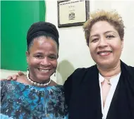  ??  ?? Margaret Little Wilson, the Alpha Institute’s administra­tor, speaking at the opening ceremony for the Bob Marley Ensemble Room at the Alpha Institute, South Camp Road, recently.