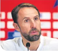  ??  ?? England manager Gareth Southgate