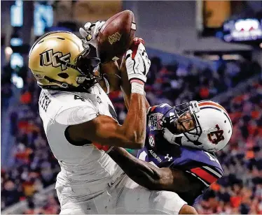  ?? KEVIN C. COX / GETTY IMAGES ?? Through his performanc­e at the scouting combine and the Senior Bowl, receiver Tre’Quan Smith of UCF may have improved his draft status from a possible sixth- or seventh-rounder to a possible fourth-rounder.