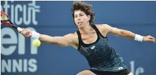  ??  ?? Carla Suarez Navarro made it to Saturday’s final while completing just one full match and fewer than four sets.