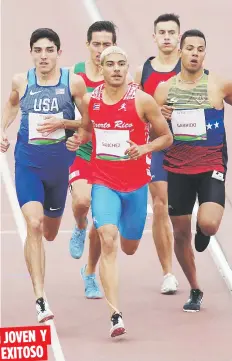  ?? Archivo ?? JOVEN Y EXITOSO
Ryan Sánchez, aquí en el puntero del evento semifinal de los Juegos Panamerica­nos Lima 2019, en donde ganó medalla de bronce, cumple 22 años este mes.