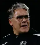  ??  ?? Thistle manager Ian McCall