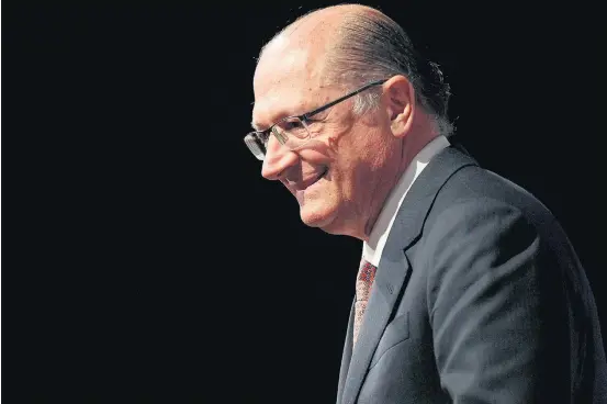  ?? FELIPE RAU/ESTADÃO ?? Justificat­iva. Segundo Geraldo Alckmin, atrasos na conclusão de obras do governo paulista se devem à crise econômica enfrentada no Brasil desde 2014