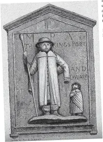  ?? ?? depicted Walter Parsons, the Black Country Giant, his knees with a dwarf, who barely came past