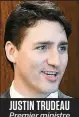  ??  ?? Justin trudeau Premier ministre