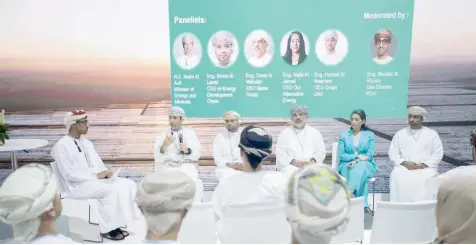  ?? ?? Oman’s pavilion at the COP27 summit saw a number of discussion sessions on climate change and measures undertaken to reduce carbon emissions based on the national strategy for an orderly transition to a carbon neutral plan, green economy and investment in clean energy fields.