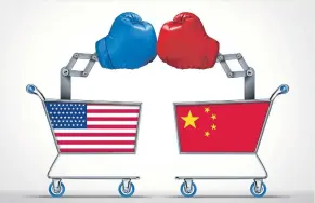  ??  ?? Retaliator­y trade tariffs between the US and China are expected to be the root cause of a further slowdown in global economic growth in 2020, says Fitch Ratings.