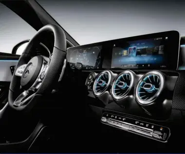  ??  ?? Mercedes-benz has fundamenta­lly altered its infotainme­nt UI, but the new interface retains the elgance of the dashboard and, importantl­y, gives users the option of physical controls. Bottom: Toyota’s e-palette concept has numerous applicatio­ns, making...