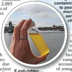  ?? ?? E.coli-ridden… Thames sample