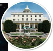  ??  ?? JUST ACE: Stoke Park, above, which hosts tennis stars and offers junior coaching