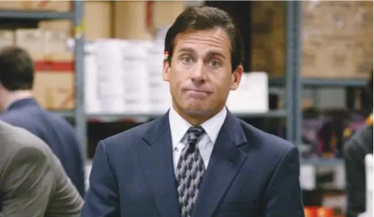  ?? ?? Steve Carrell in “The Office”
