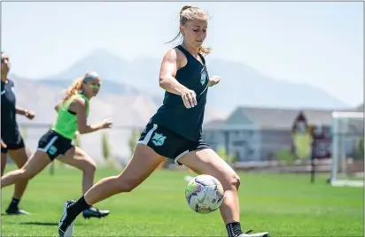  ?? ASHLEY INTILE — SKY BLUE FC ?? Former Pennington standout Nicole Baxter was signed to a full-time contract by Sky Blue FC, the New Jersey-based NWSL team.