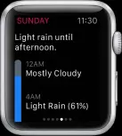  ??  ?? Developmen­t for the Apple Watch has been brisk, with many third-party applicatio­ns available. Games are off to a slow start, but there are some interestin­g options. Health, fitness and navigation apps are already inspiring us to live better lives.