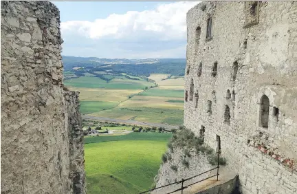  ?? ERICA ROSENBERG/WASHINGTON POST ?? Spis Castle in Eastern Slovakia — a vast structure that is now a UNESCO World Heritage site — is one of the largest fortresses in Central Europe. Parts of the castle date from the 11th century and it housed 2,000 people in the 17th century.