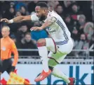  ?? FOTO: EFE ?? Moussa Dembélé, artillero del OL