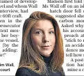  ??  ?? Final messages from Kim Wall, right, were read out in court