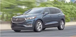  ?? BUICK ?? The 2021 Buick Enclave still shares some mechanical­s with Chevrolet Traverse, but overrides the Chevy in side-by-side luxury and amenity comparison­s.