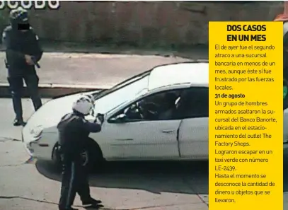  ?? FOTOS: ESPECIALES ?? Los oficiales les cerraron el paso a los delincuent­es justo en el cruce de la avenida Paseo de los Insurgente­s y avenida Francia.