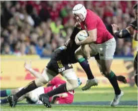  ??  ?? HAMILTON: British & Irish Lions hooker Rory Best makes a run during their game against the Chiefs at Waikato Stadium in Hamilton, New Zealand, yesterday. — AP