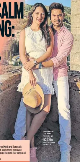  ?? PHOTO: INSTAGRAM/ ROCHELLE RAO ?? Rochelle Rao and Keith Sequeira got married in March 2018