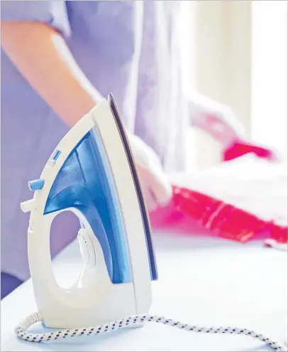  ?? Picture: THESPRUCE.COM ?? All you need is a clean iron, a freshly laundered shirt, a clean standard ironing board and distilled water to reduce the risk of burning the fabric.