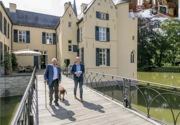  ?? FOTO'S JOREN DE WEERDT ?? Een tv-kamer, waar de televisie desgewenst uit een kast tevoorschi­jn komt. Leo van Gansewinke­l (79) ging op zoek naar het mooiste kasteel van het land en vond dat in het onooglijk kleine Gestel, een gehuchtje in Berlaar.