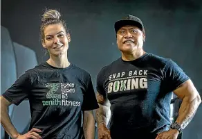  ?? WARWICK SMITH/STUFF ?? Snap Back Boxing and Zenith Fitness directors Charmaine and Filipo Saua are thrilled to have recognised for their community work.